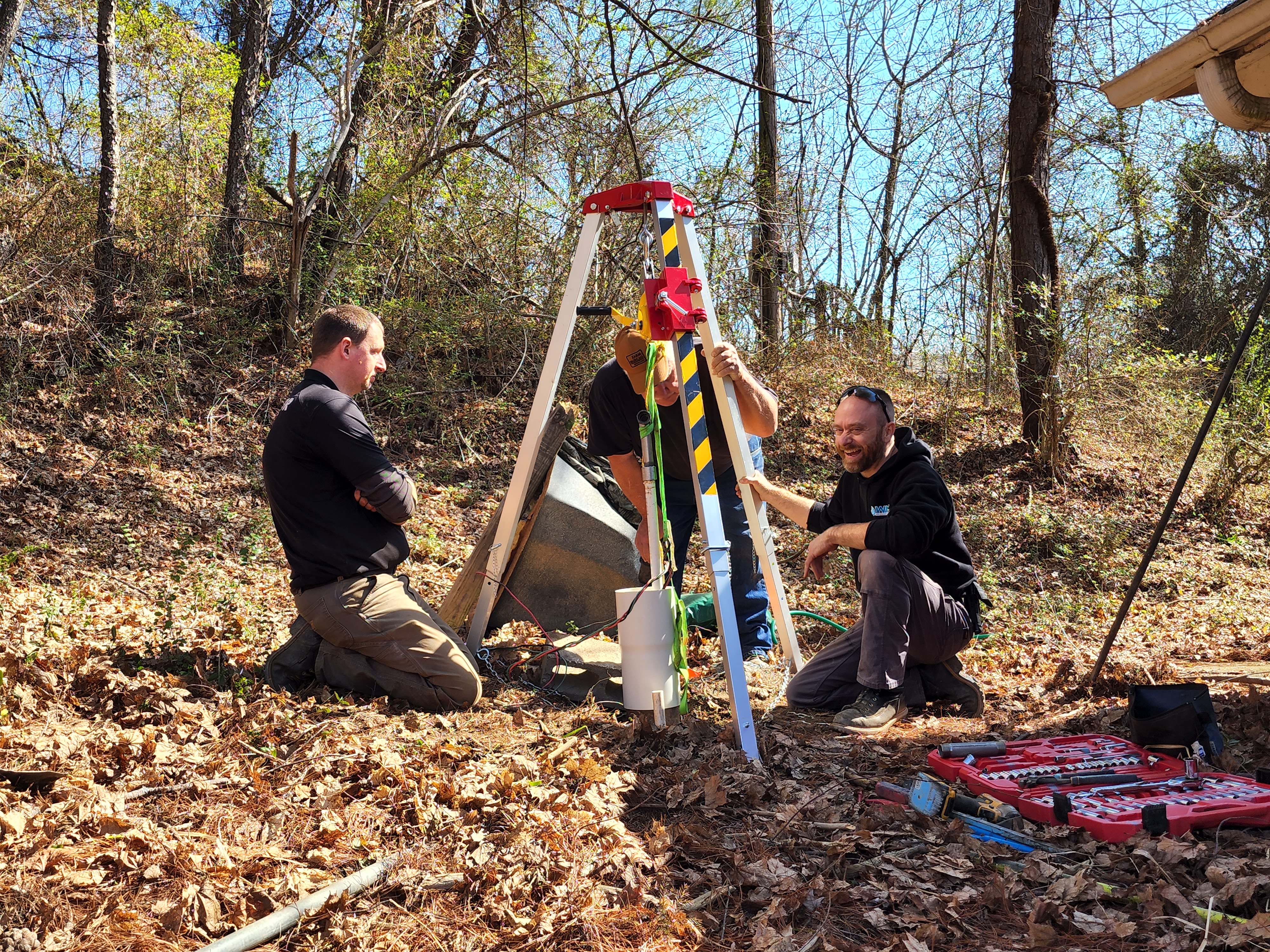 WNCIL technician performing an inspection